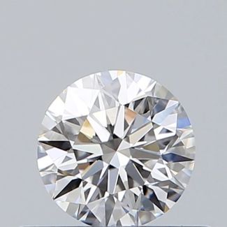 0.37 Carat Round E VVS1 EX GIA Natural Diamond