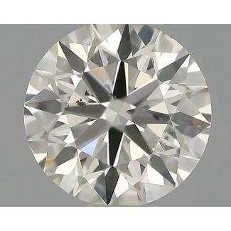 0.41 Carat Round G SI1 EX IGI Natural Diamond