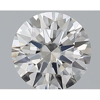 0.59 Carat Round F VVS1 EX GIA Natural Diamond