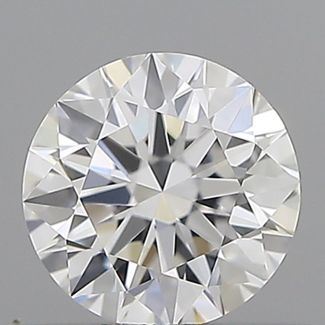 0.41 Carat Round D VVS1 EX GIA Natural Diamond