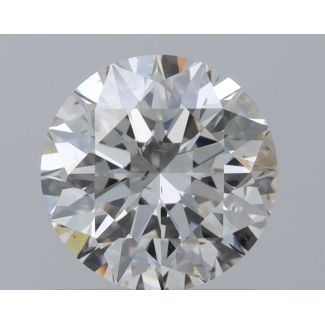 0.7 Carat Round H SI2 EX GIA Natural Diamond