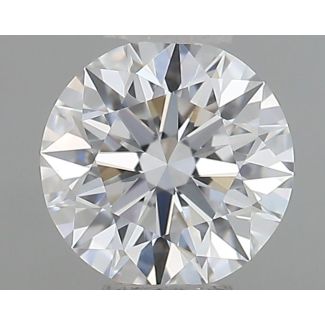 0.46 Carat Round D VVS1 EX GIA Natural Diamond