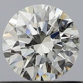 0.63 Carat Round F VVS2 EX GIA Natural Diamond