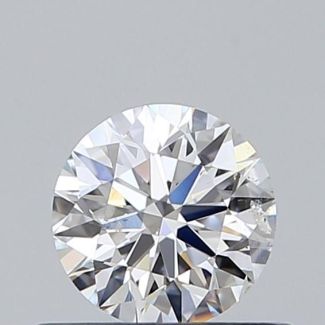 0.40 Carat Round E SI2 EX GIA Natural Diamond