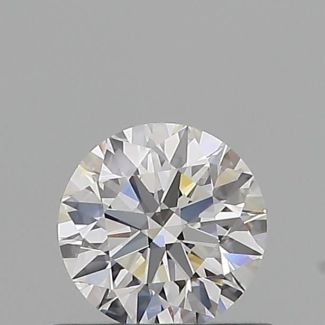 0.51 Carat Round E VVS2 EX GIA Natural Diamond