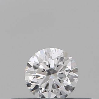 0.18 Carat Round D SI1 EX VG GIA Natural Diamond