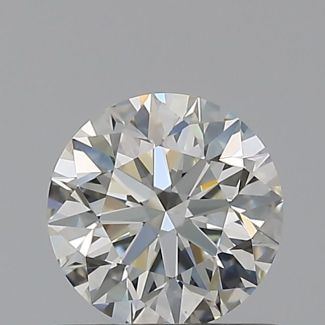 0.61 Carat Round H VS1 EX IGI Natural Diamond