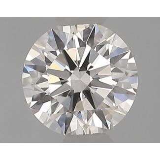 0.41 Carat Round H VS1 EX GIA Natural Diamond