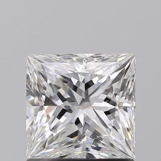 1.00 Carat Princess F SI2 - VG G GIA Natural Diamond