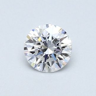 0.44 Carat Round D VS2 VG EX GIA Natural Diamond