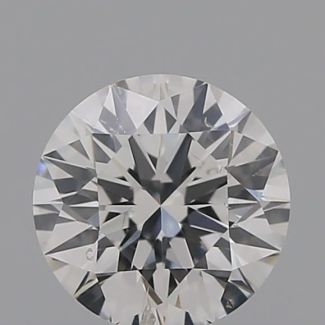 0.40 Carat Round F I1 VG EX GIA Natural Diamond