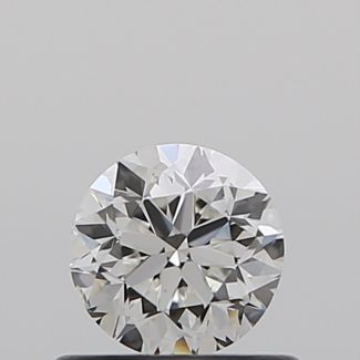 0.50 Carat Round F SI1 G EX VG GIA Natural Diamond