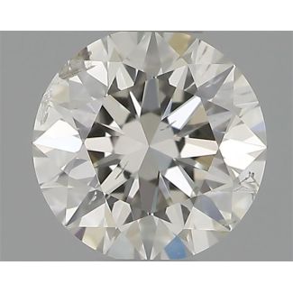 0.30 Carat Round G SI2 EX IGI Natural Diamond