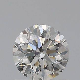 0.55 Carat Round H VS2 EX GIA Natural Diamond