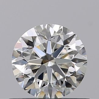 0.51 Carat Round H VVS2 VG EX GIA Natural Diamond