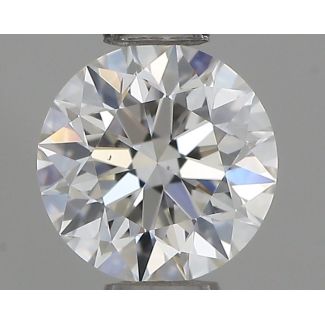 0.44 Carat Round G VS2 EX VG GIA Natural Diamond