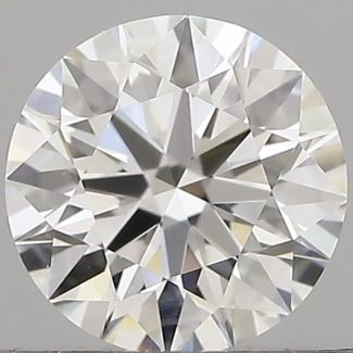 0.56 Carat Round F VVS2 EX GIA Natural Diamond