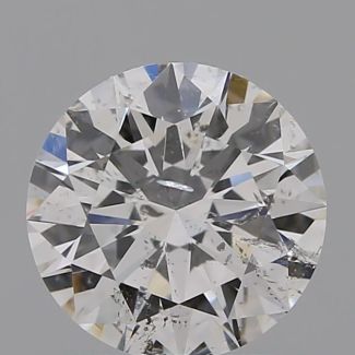 0.70 Carat Round E I1 EX GIA Natural Diamond