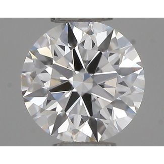 0.34 Carat Round D VVS2 EX GIA Natural Diamond