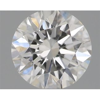 0.52 Carat Round F VVS2 EX GIA Natural Diamond