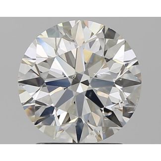 1.7 Carat Round H SI2 EX GIA Natural Diamond