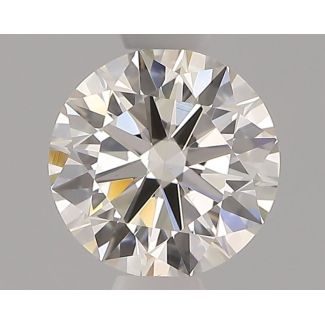 0.56 Carat Round H VS1 EX IGI Natural Diamond