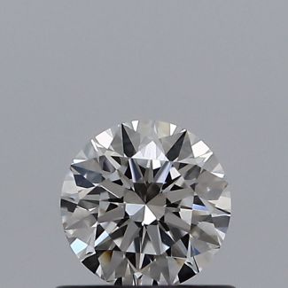 0.51 Carat Round I VVS1 EX GIA Natural Diamond