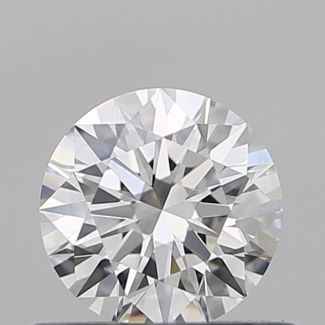 0.5 Carat Round D VS2 EX GIA Natural Diamond