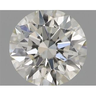 0.41 Carat Round H SI2 EX IGI Natural Diamond