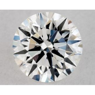 0.37 Carat Round F VS2 EX VG GIA Natural Diamond