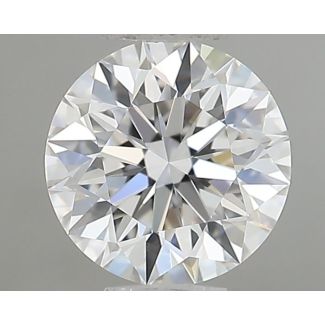 0.56 Carat Round E VVS2 EX GIA Natural Diamond