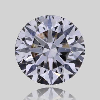 0.61 Carat Round H SI2 EX GIA Natural Diamond