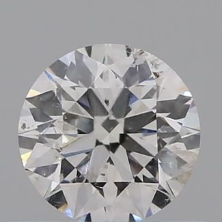 0.40 Carat Round E I2 EX VG GIA Natural Diamond