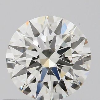 0.6 Carat Round H SI1 EX GIA Natural Diamond