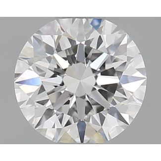 0.61 Carat Round E VVS1 EX GIA Natural Diamond