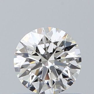 0.56 Carat Round H VS2 EX GIA Natural Diamond