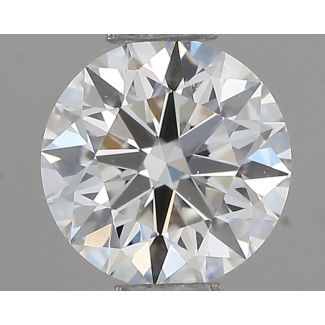 0.45 Carat Round H VVS2 EX GIA Natural Diamond