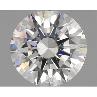 0.6 Carat Round H VVS2 EX IGI Natural Diamond