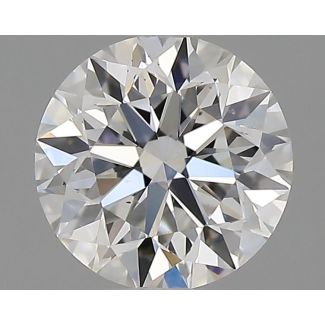 0.80 Carat Round F VS2 VG EX GIA Natural Diamond