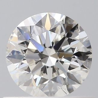 0.5 Carat Round H SI2 EX GIA Natural Diamond