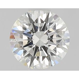 0.5 Carat Round H VVS1 EX GIA Natural Diamond