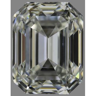 1.25 Carat Emerald J VS1 - EX GIA Natural Diamond