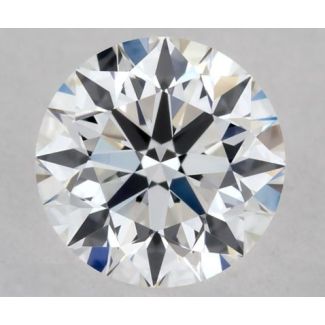 0.37 Carat Round E VVS2 EX GIA Natural Diamond