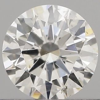 0.50 Carat Round H SI1 EX GIA Natural Diamond