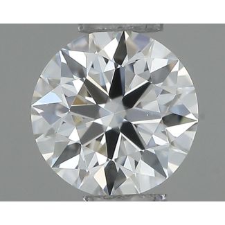 0.28 Carat Round H VS2 VG EX GIA Natural Diamond