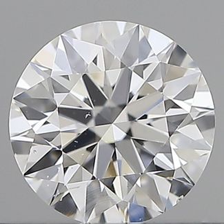 0.53 Carat Round D SI1 EX GIA Natural Diamond