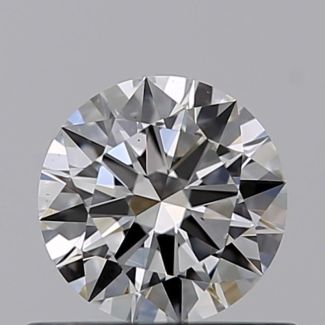 0.45 Carat Round F VS2 EX GIA Natural Diamond