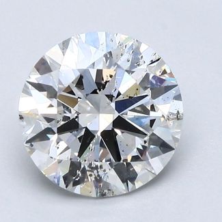 2.01 Carat Round G SI2 EX GIA Natural Diamond