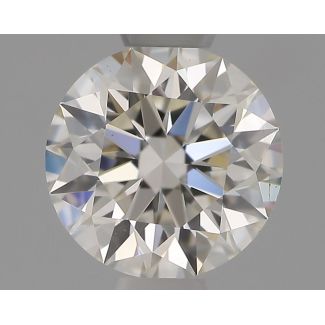 0.53 Carat Round I VVS2 EX GIA Natural Diamond