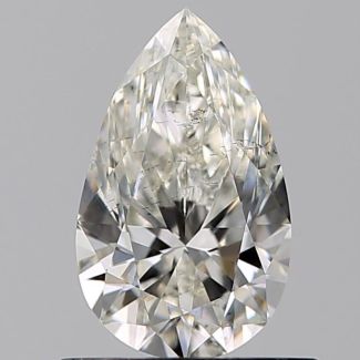 0.61 Carat Pear H SI1 - EX VG GIA Natural Diamond